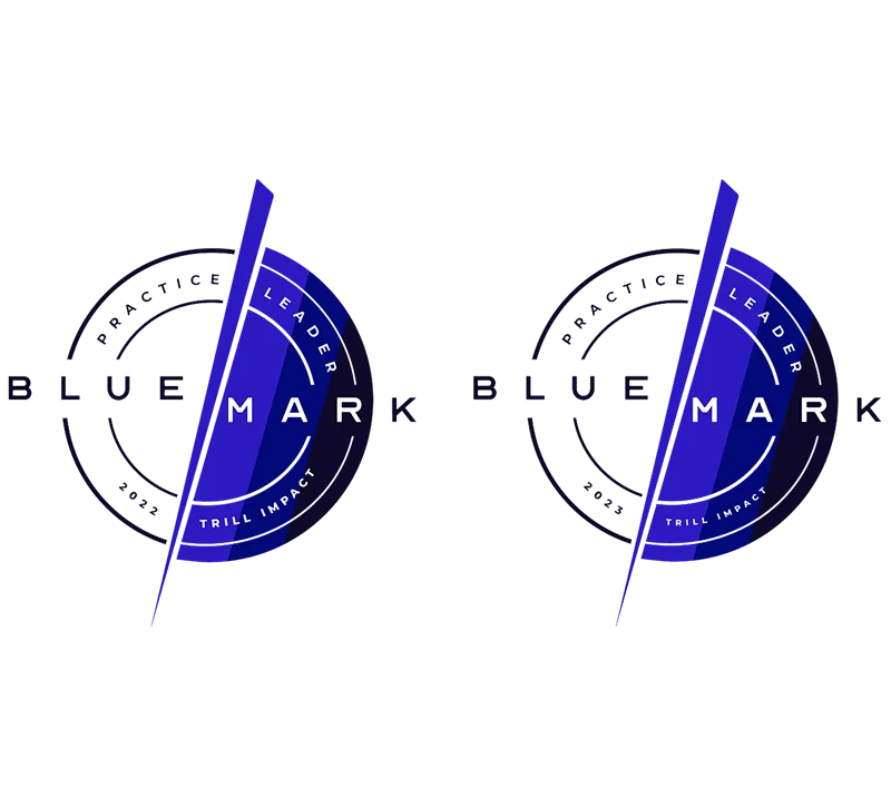 Bluemark PracticeLeaderSeal 2022 + 2023